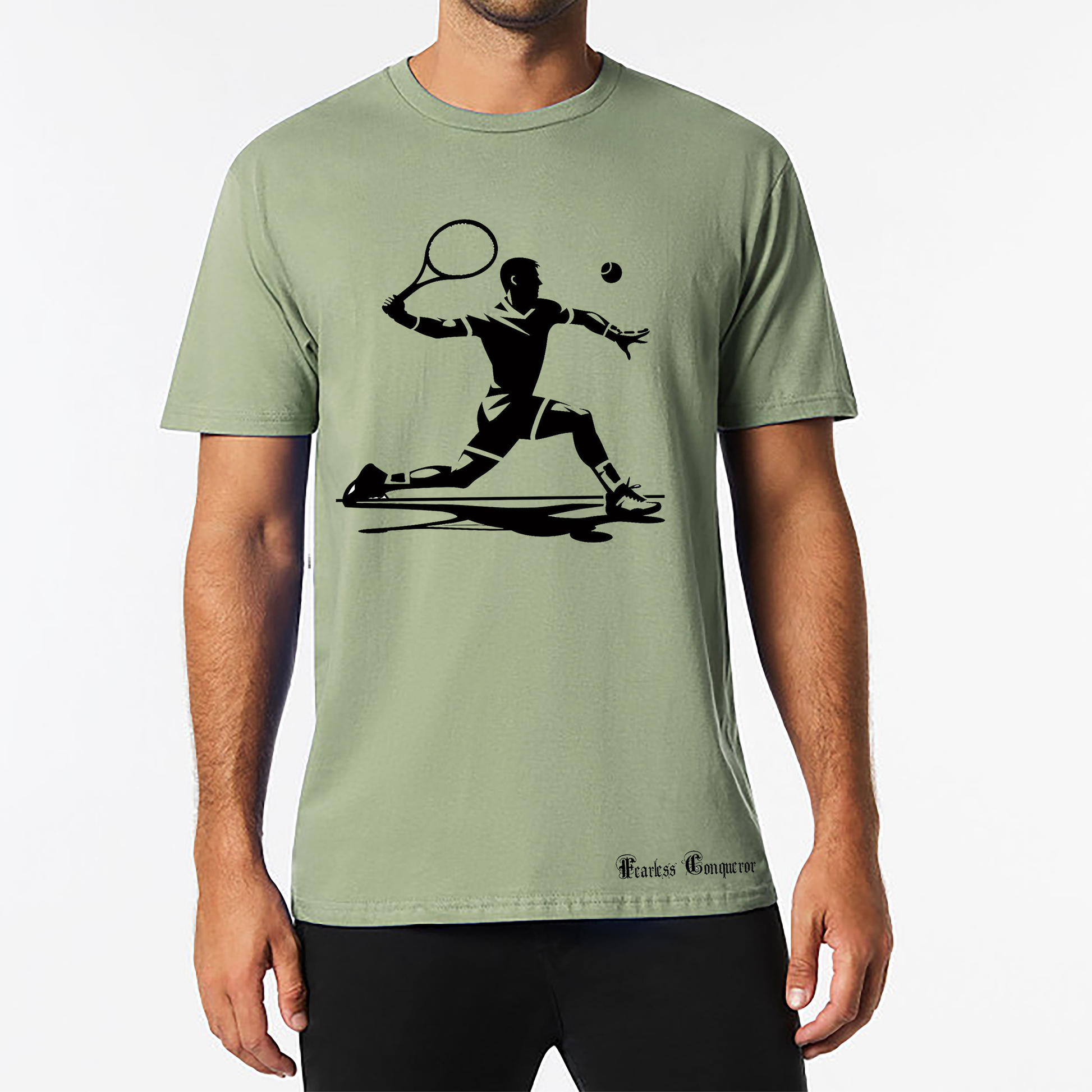 Power Play: The Forehand - Tennis TShirt in Sage Green Colour
